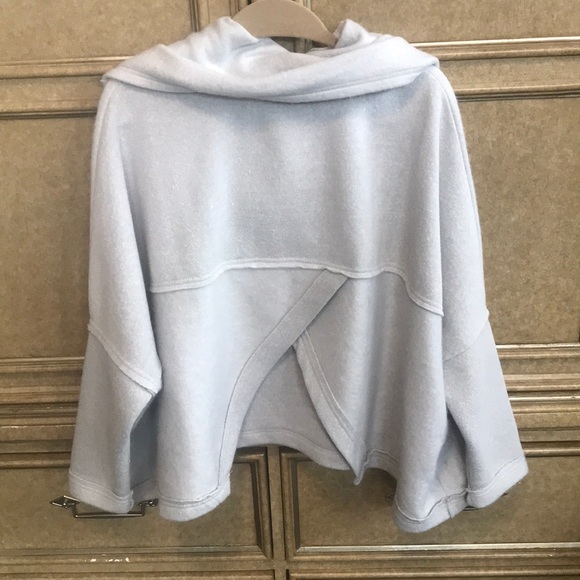 GREY OVERSIZED COWL NECK TOP - Picture 3 of 7